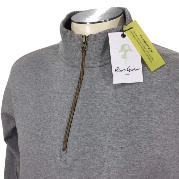 Robert Graham Elliot 1/4 Zip Sweater - Picture 2 of 6